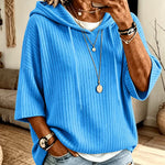 Solid-color Hoodie With Double Hoods And A Drawstring thumbnail 6