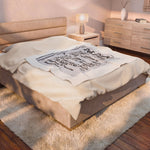 Plush Blanket — “Dear Diary” Funny Journal Note Throw thumbnail 7