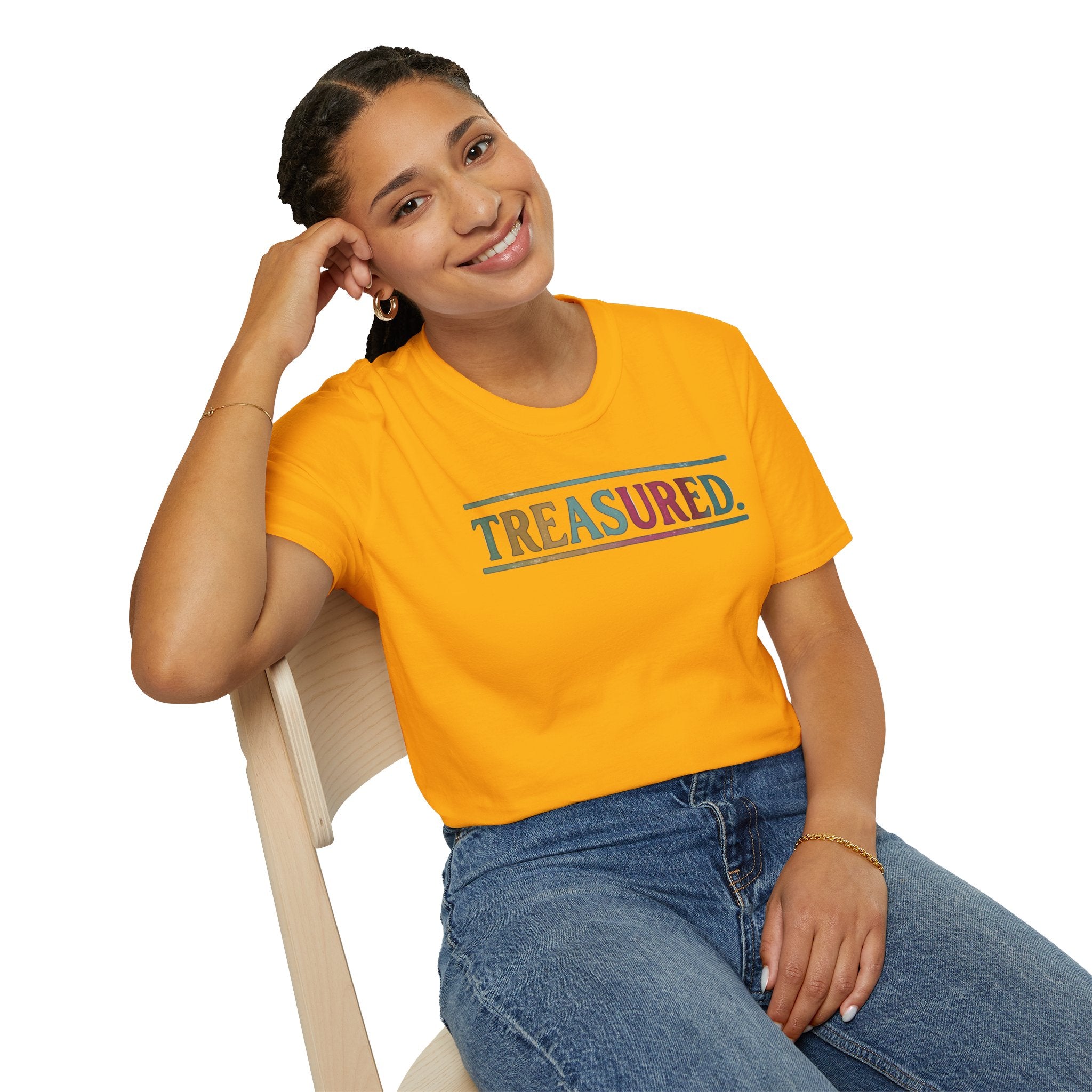 T-Shirt — 'Treasured' Colorful Retro Graphic Tee