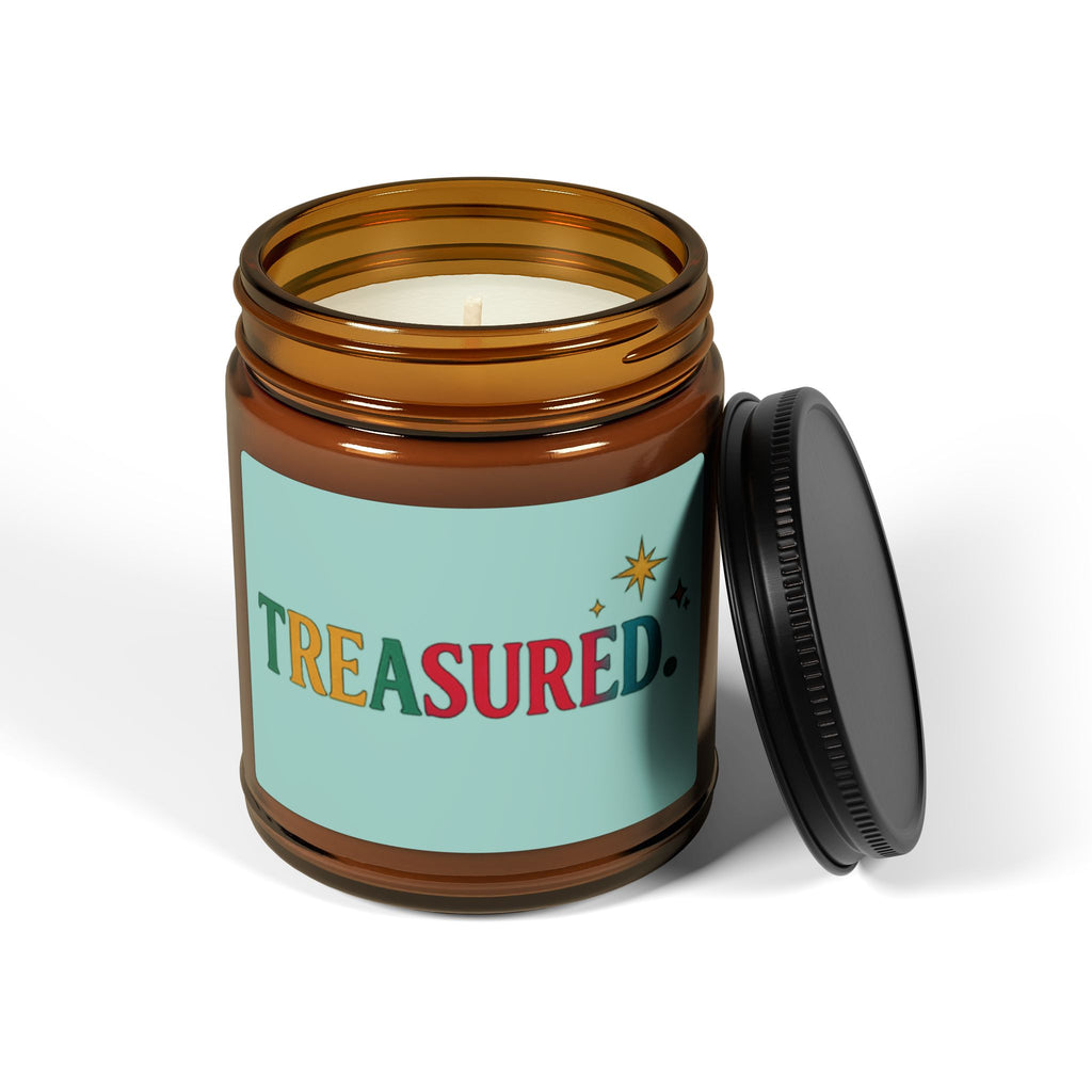 Treasured Scented Soy Candle — Amber Jar (Multi-Size)