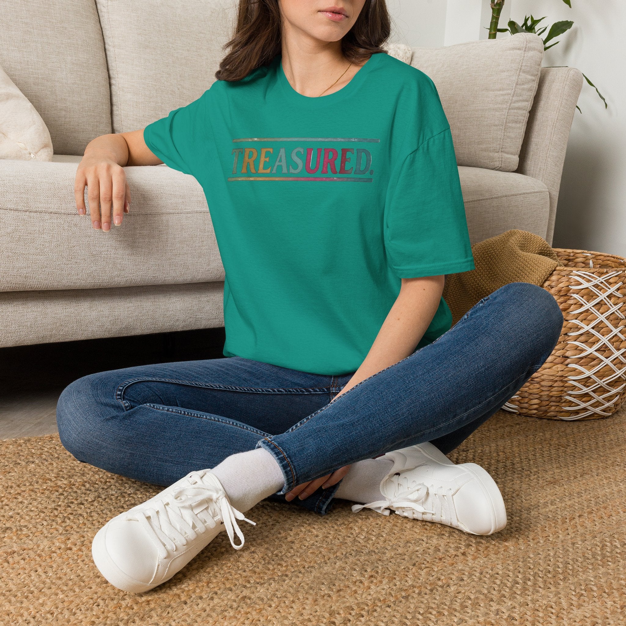 T-Shirt — 'Treasured' Colorful Retro Graphic Tee