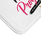 Peace and Progress Bath Mat — Inspirational Bathroom Rug
