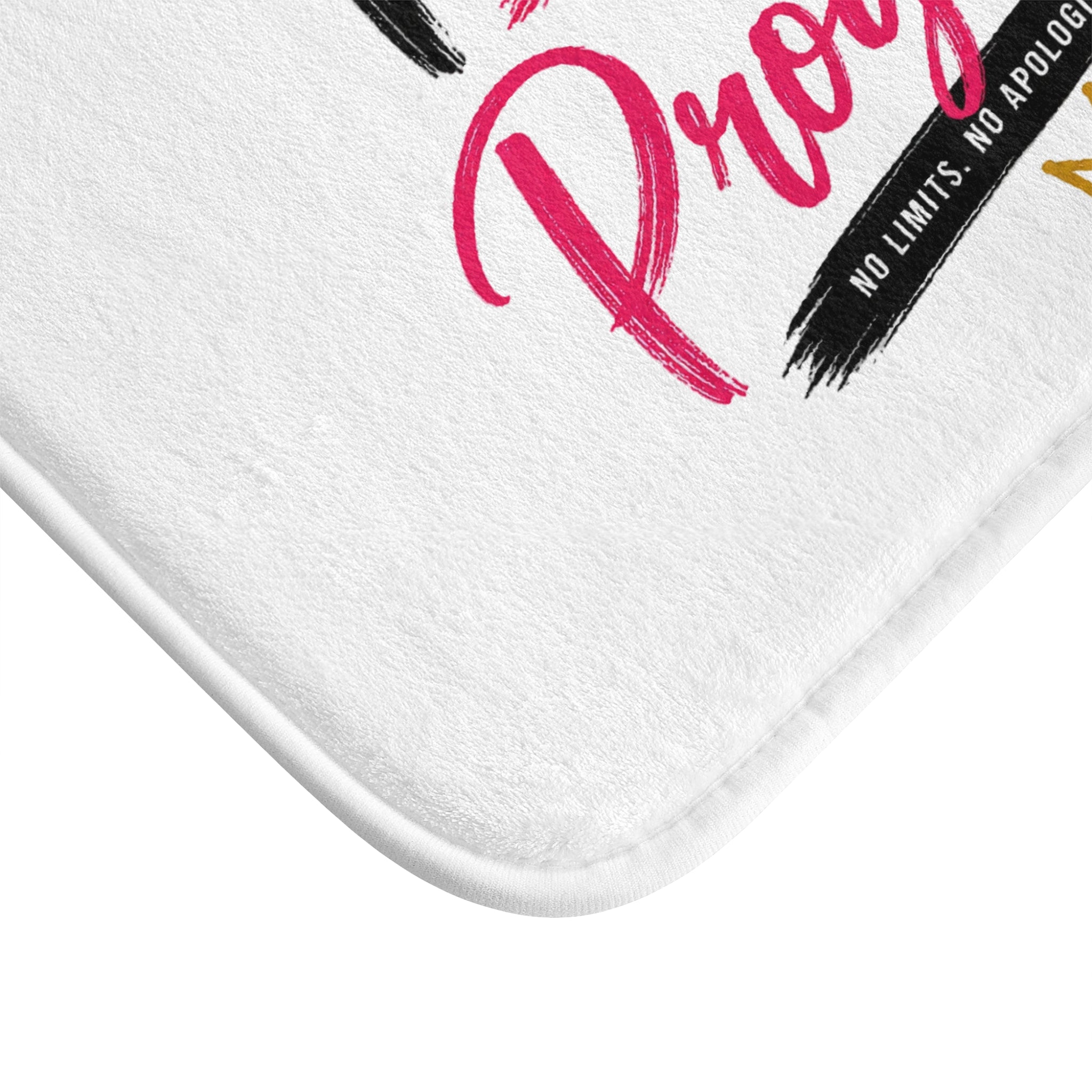 Peace and Progress Bath Mat — "Built on Faith, Fueled by Ambition" Inspirational Bathroom R (No image)ug