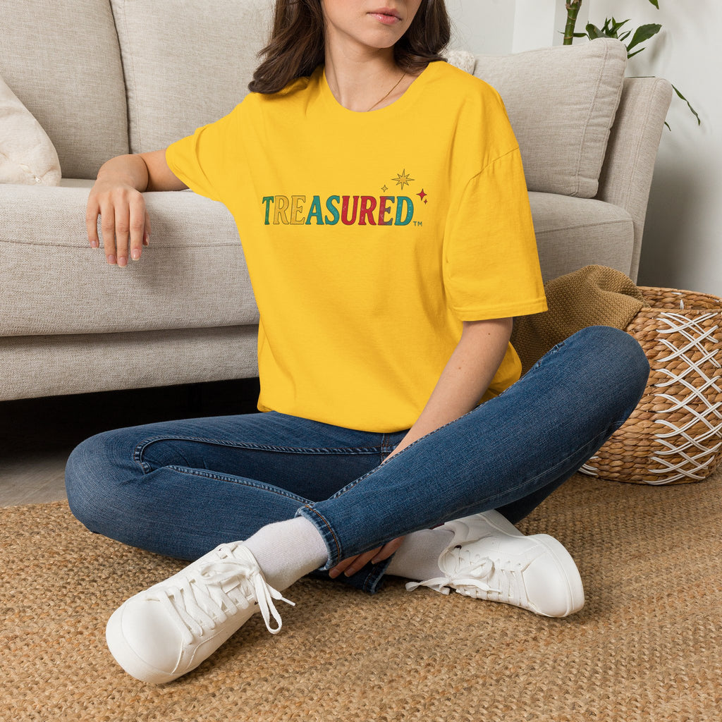 T-Shirt — 'Treasured' Colorful Retro Graphic Tee