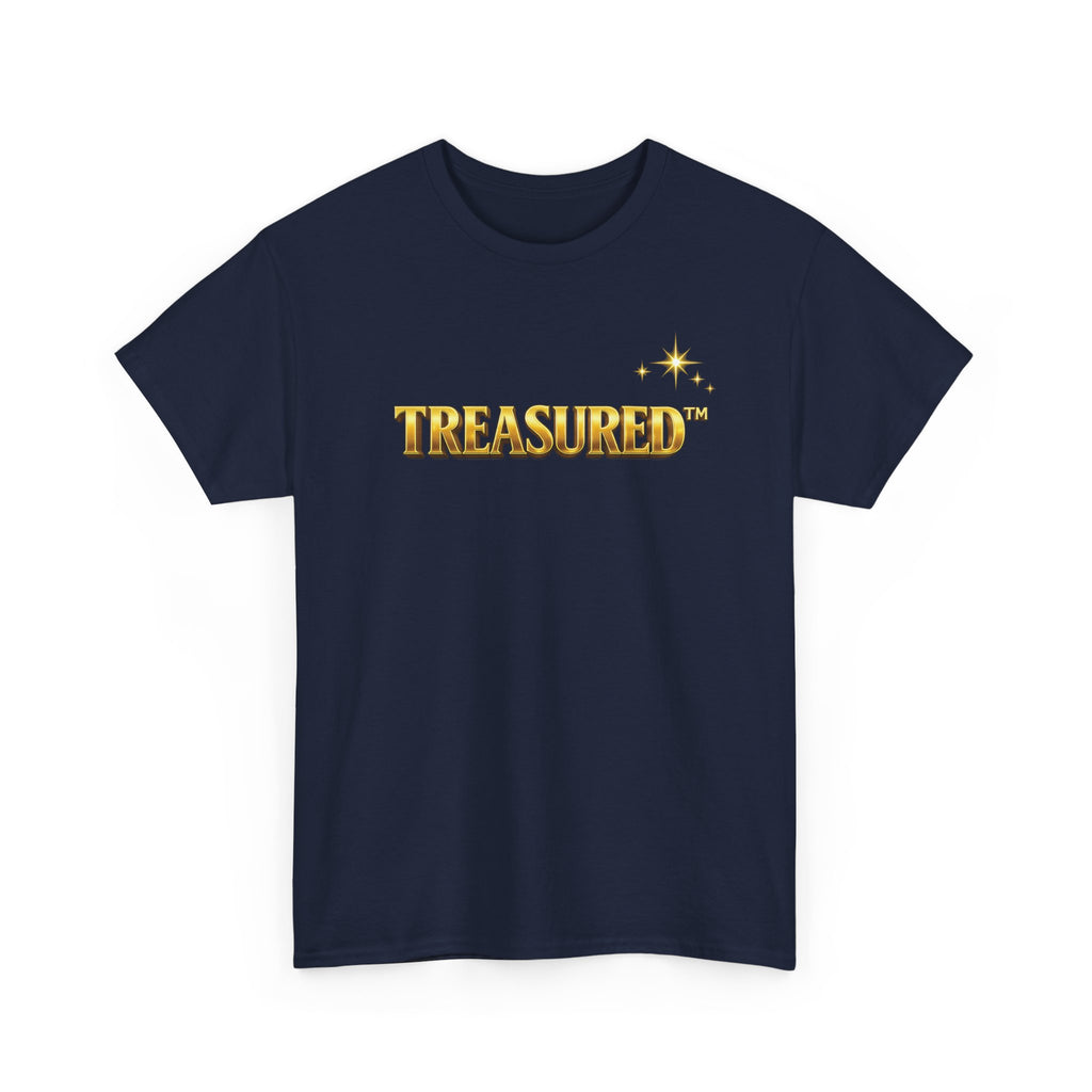 Treasured Tee — Sparkling 'TREASURED' Graphic T‑Shirt