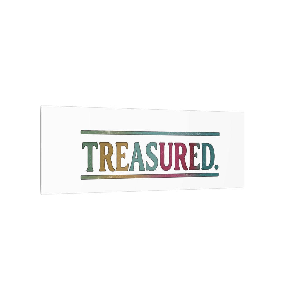 Treasured Stretched Canvas Wall Art — Colorful Inspirational Typography