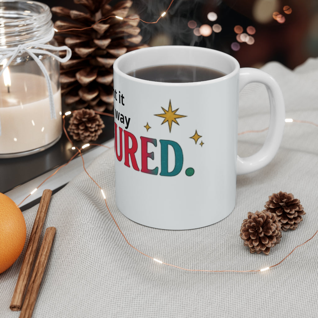 Treasured Days Colorful Typography Mug — 11oz Gift for Friends & Family