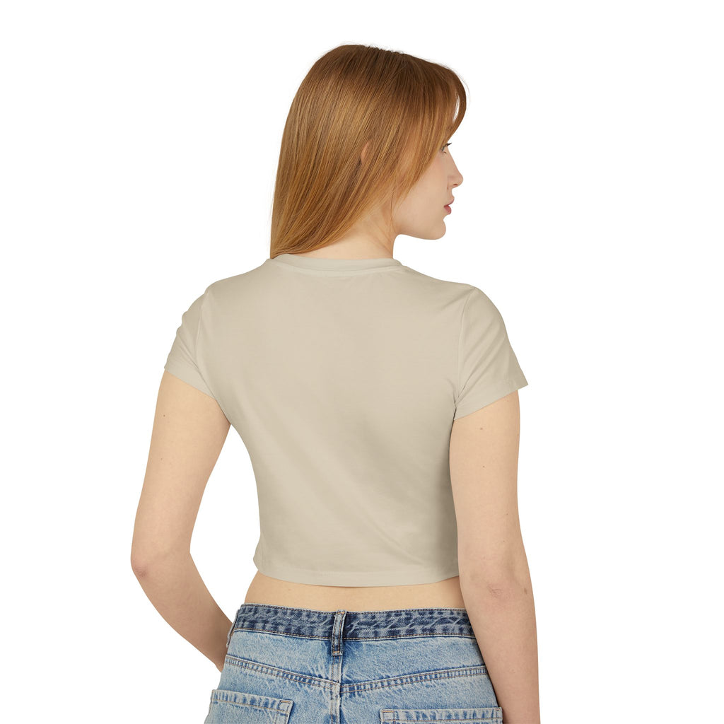 Treasured Crop Tee — Retro Color Block Women's Baby Tee