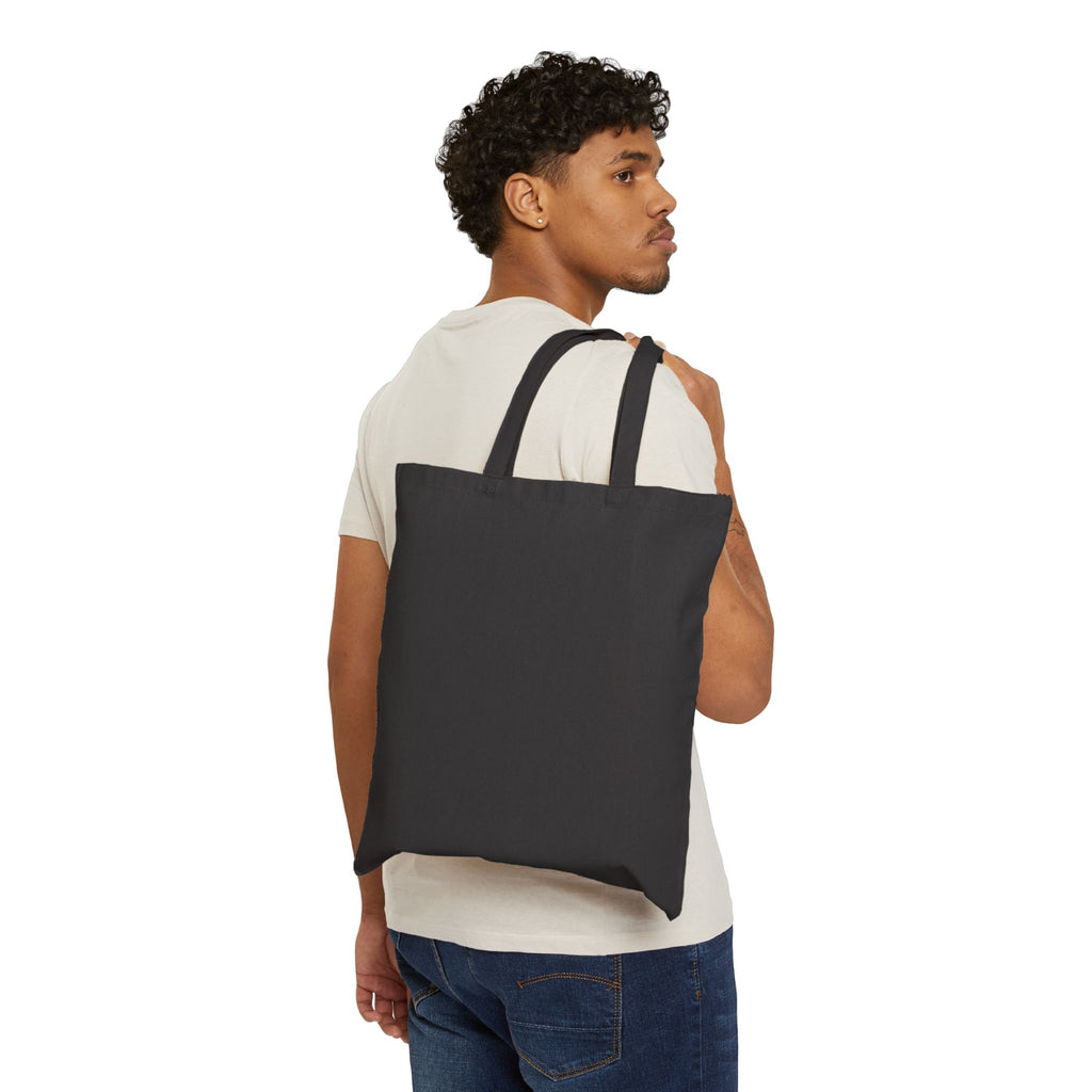 Tote Bag — "Treasured" Green & Gold Script Canvas Tote