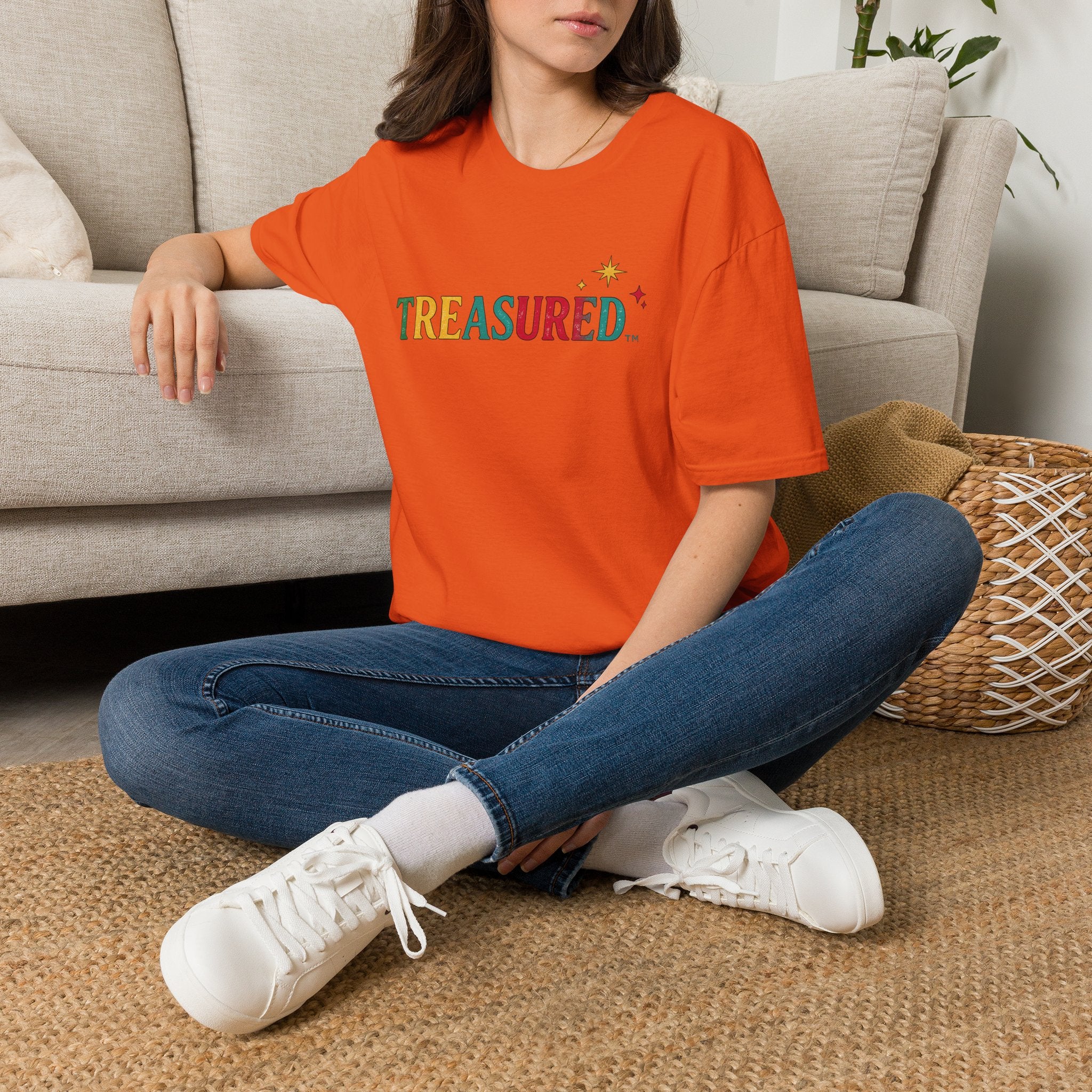 T-Shirt — 'Treasured' Colorful Retro Graphic Tee