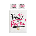Duvet Cover - "Peace and Progress!" Cotton Bedding Set
