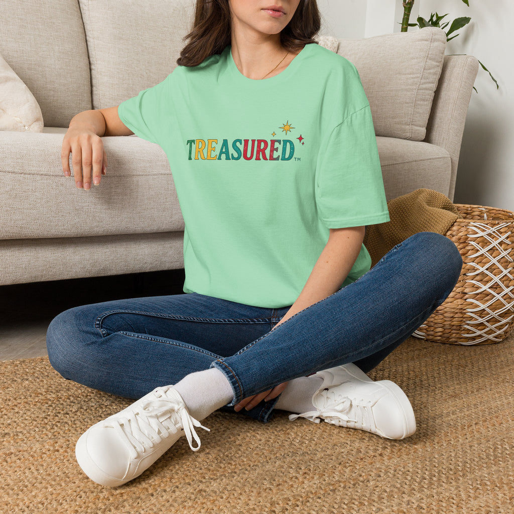 T-Shirt — 'Treasured' Colorful Retro Graphic Tee