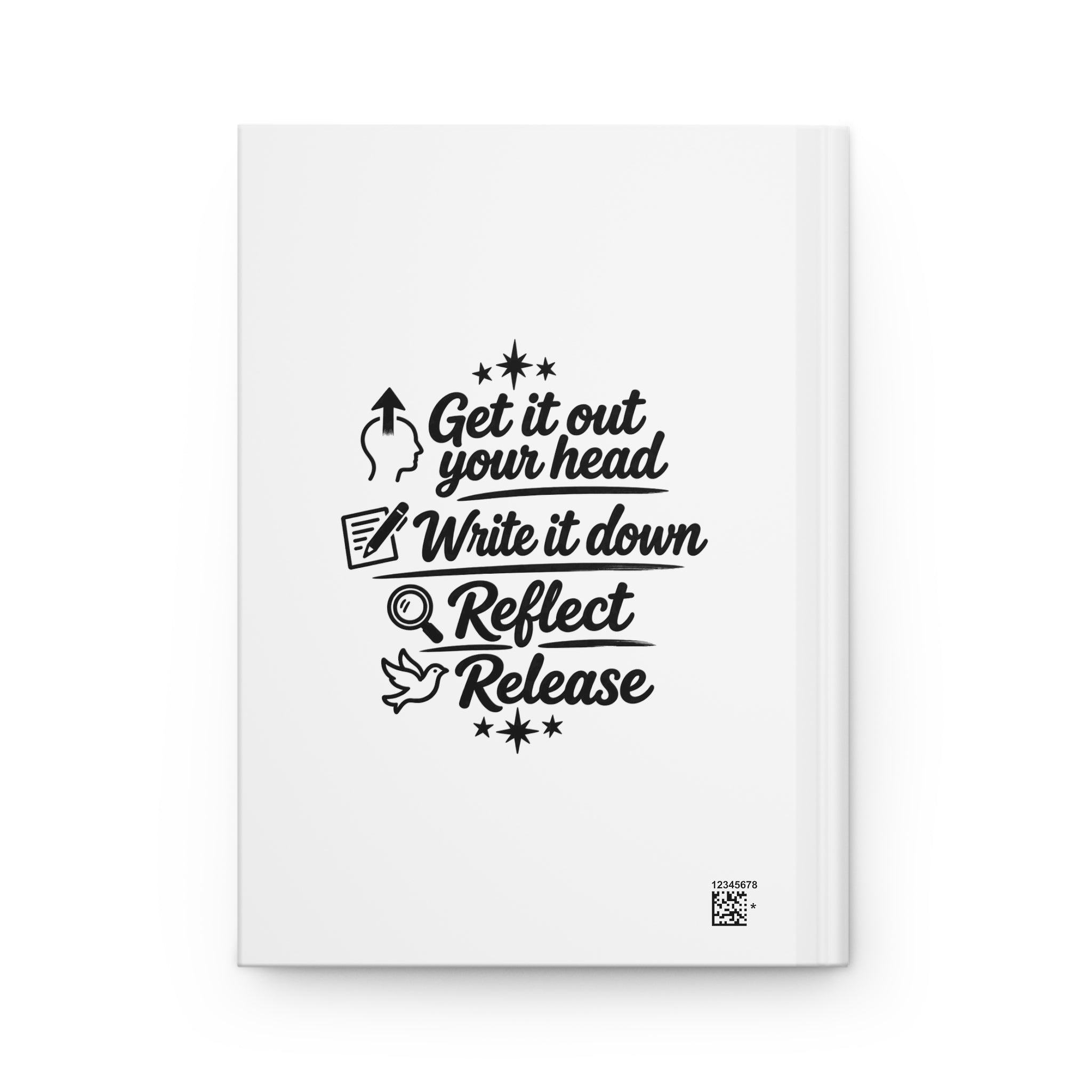 Hardcover Journal — "Life Is Just an Experience" Motivational Notebook (Get It Out: Write It Down, Reflect, Release)