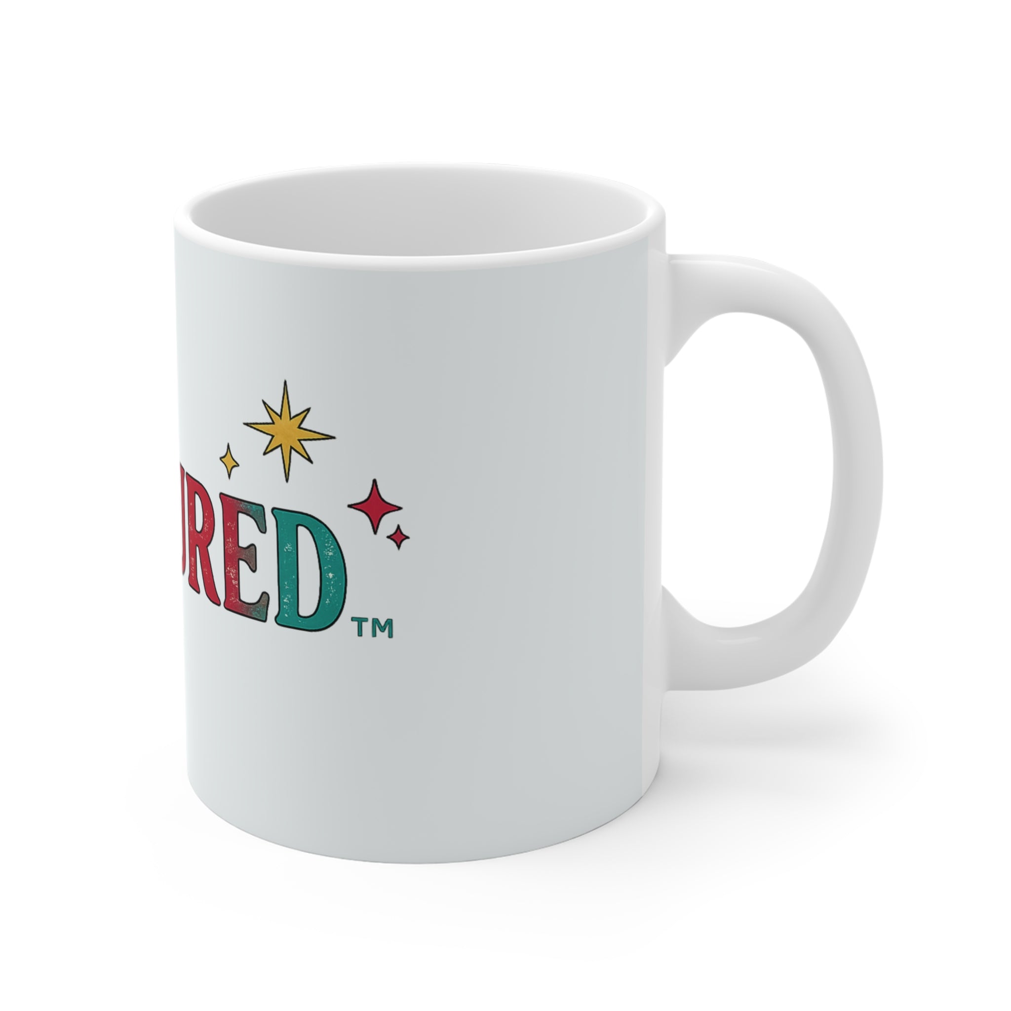 Treasured Days Colorful Typography Mug — 11oz
