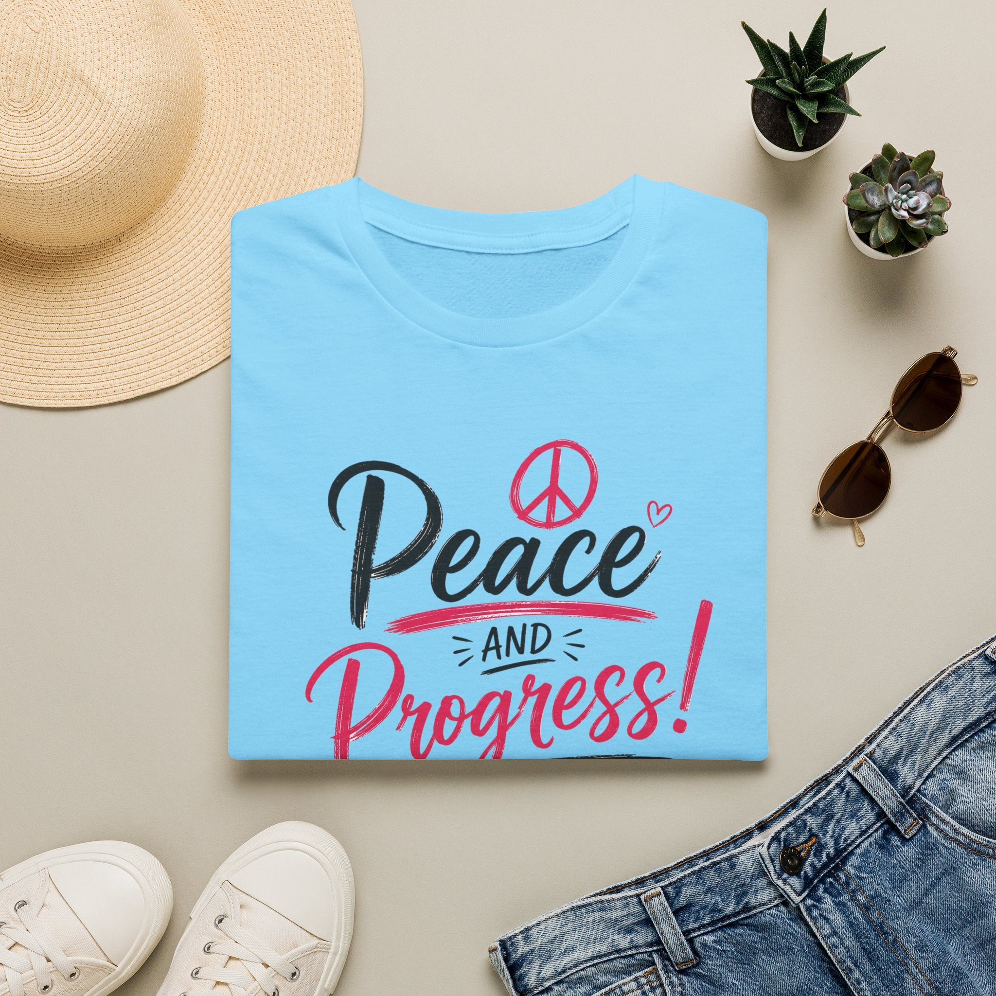 Peace & Progress Unisex Softstyle Tee | 12 Colors, S–4XL