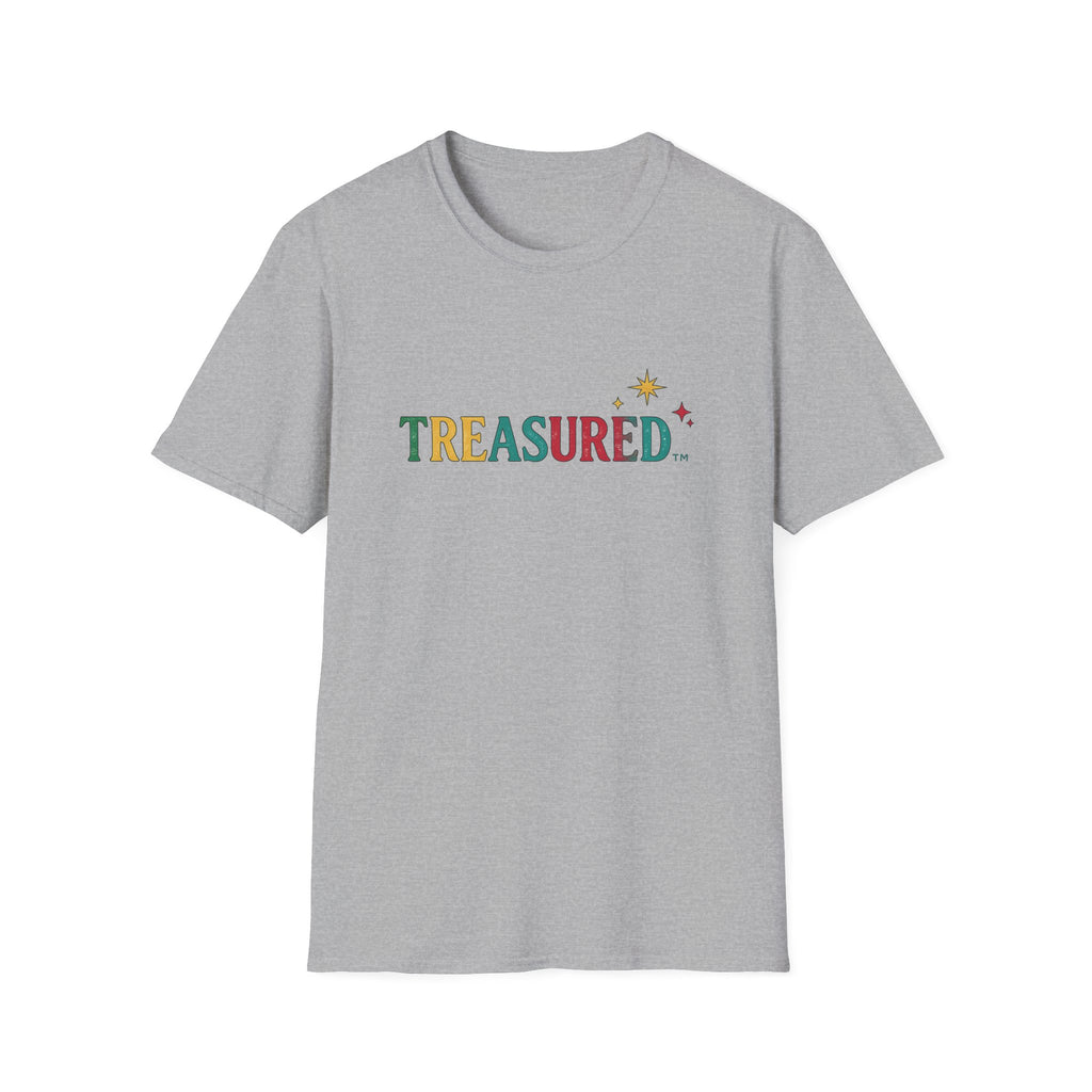 Treasured Graphic T-Shirt — Colorful Retro Lettering with Star Accent
