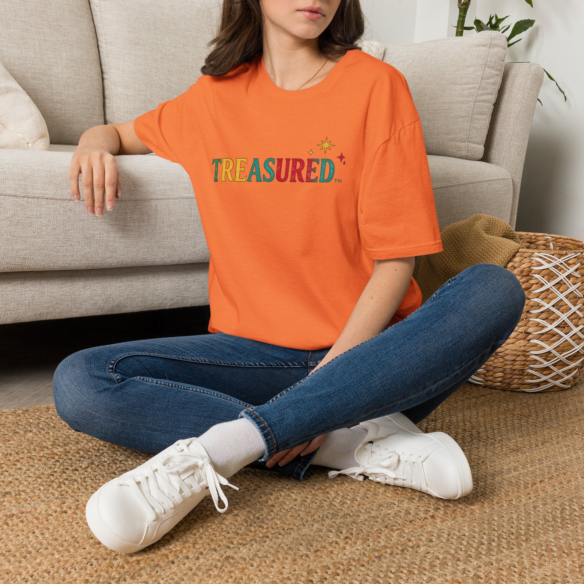 T-Shirt — 'Treasured' Colorful Retro Graphic Tee