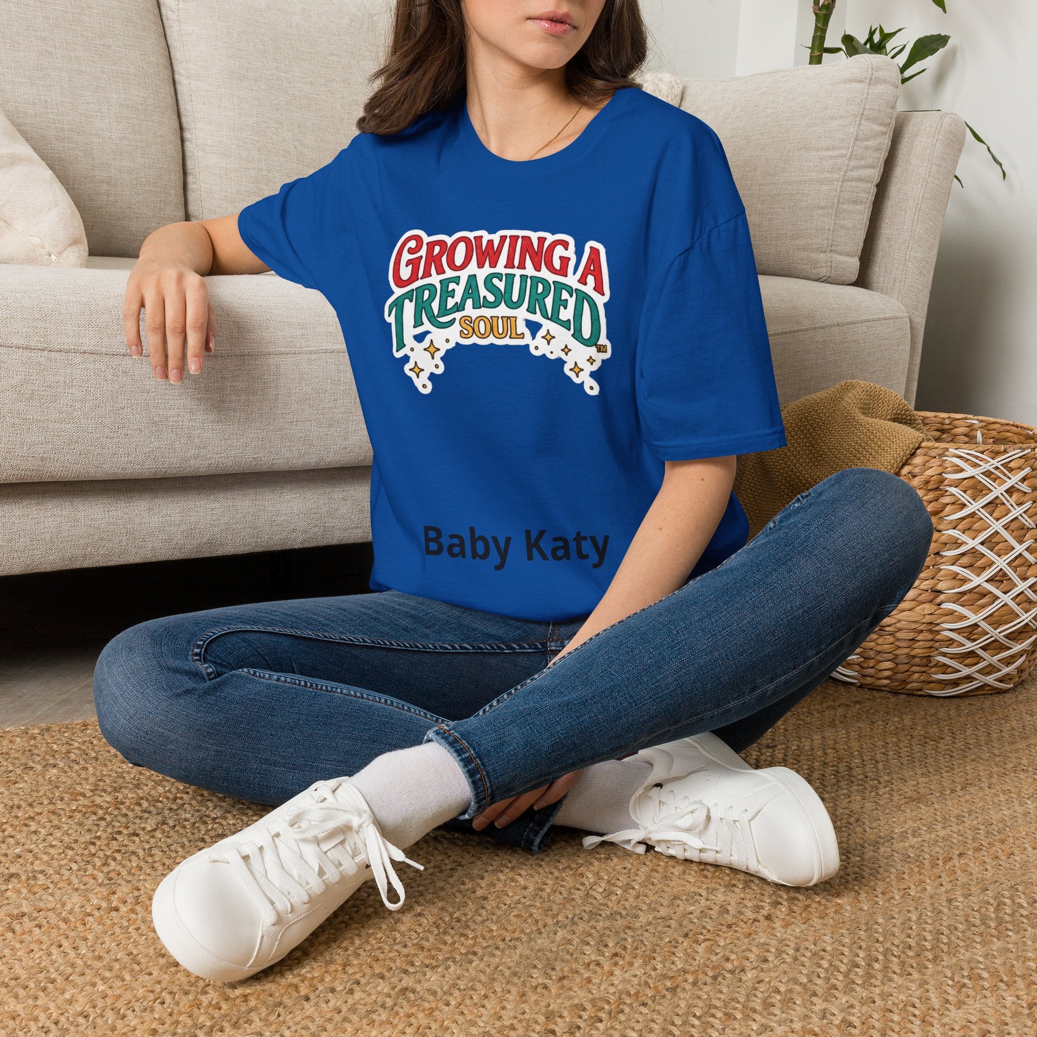 Growing a Treasured Soul T-Shirt — Personalized Baby Name