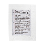 Plush Blanket — “Dear Diary” Funny Journal Note Throw thumbnail 5