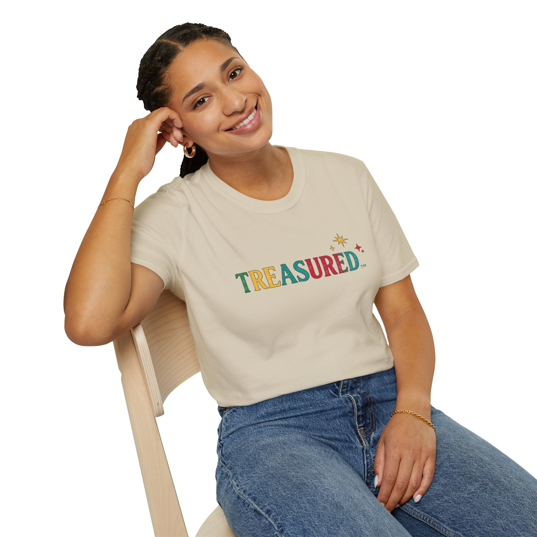 T-Shirt — 'Treasured' Colorful Retro Graphic Tee
