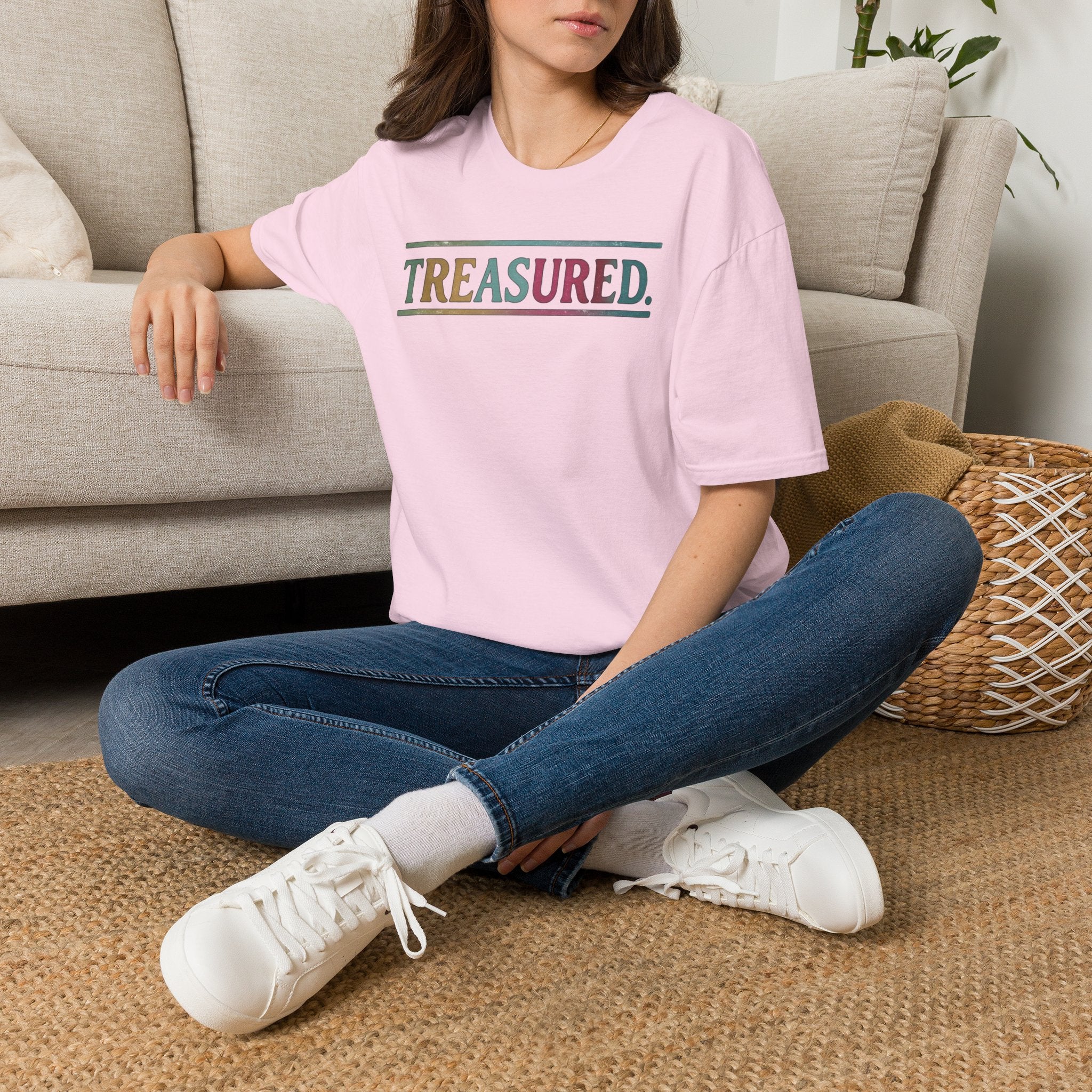T-Shirt — 'Treasured' Colorful Retro Graphic Tee
