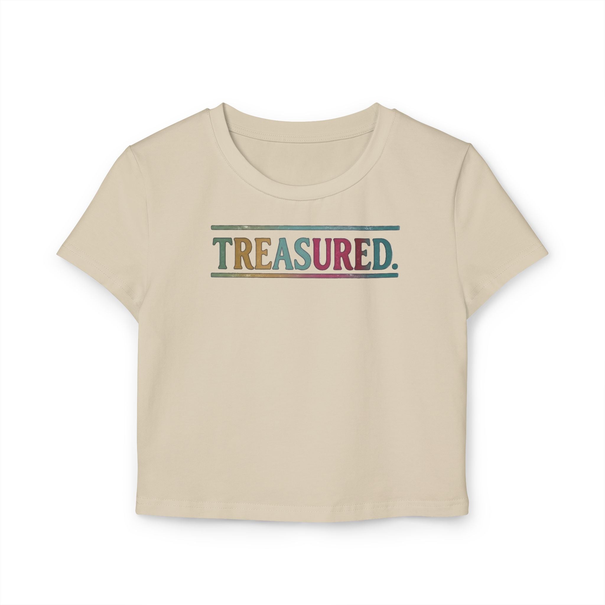 Treasured Crop Tee — Women’s Graphic Baby T-Shirt