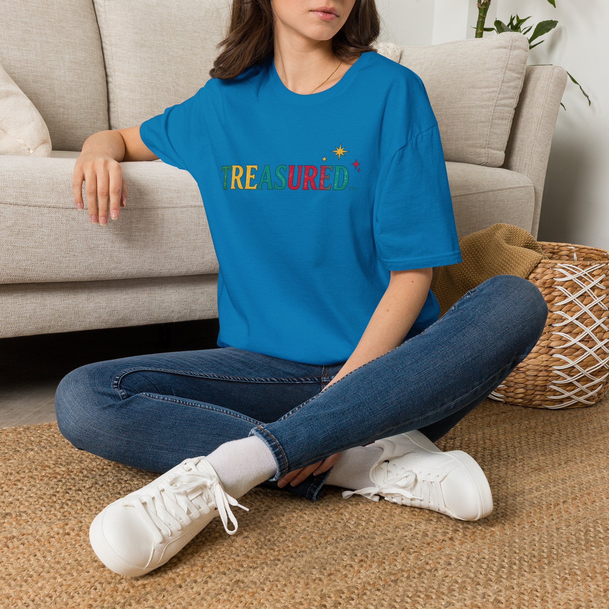 T-Shirt — 'Treasured' Colorful Retro Graphic Tee