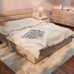 Plush Blanket — “Dear Diary” Funny Journal Note Throw thumbnail 9