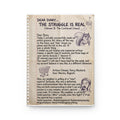 Hardcover Journal — Funny 'Dear Diary: The Struggle Is Real' Chaos Log Volume II
