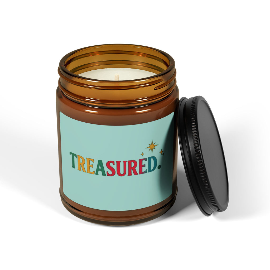 Treasured Scented Soy Candle — Amber Jar (Multi-Size)