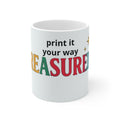 Treasured Days Colorful Typography Mug — 11oz Gift for Friends & Family