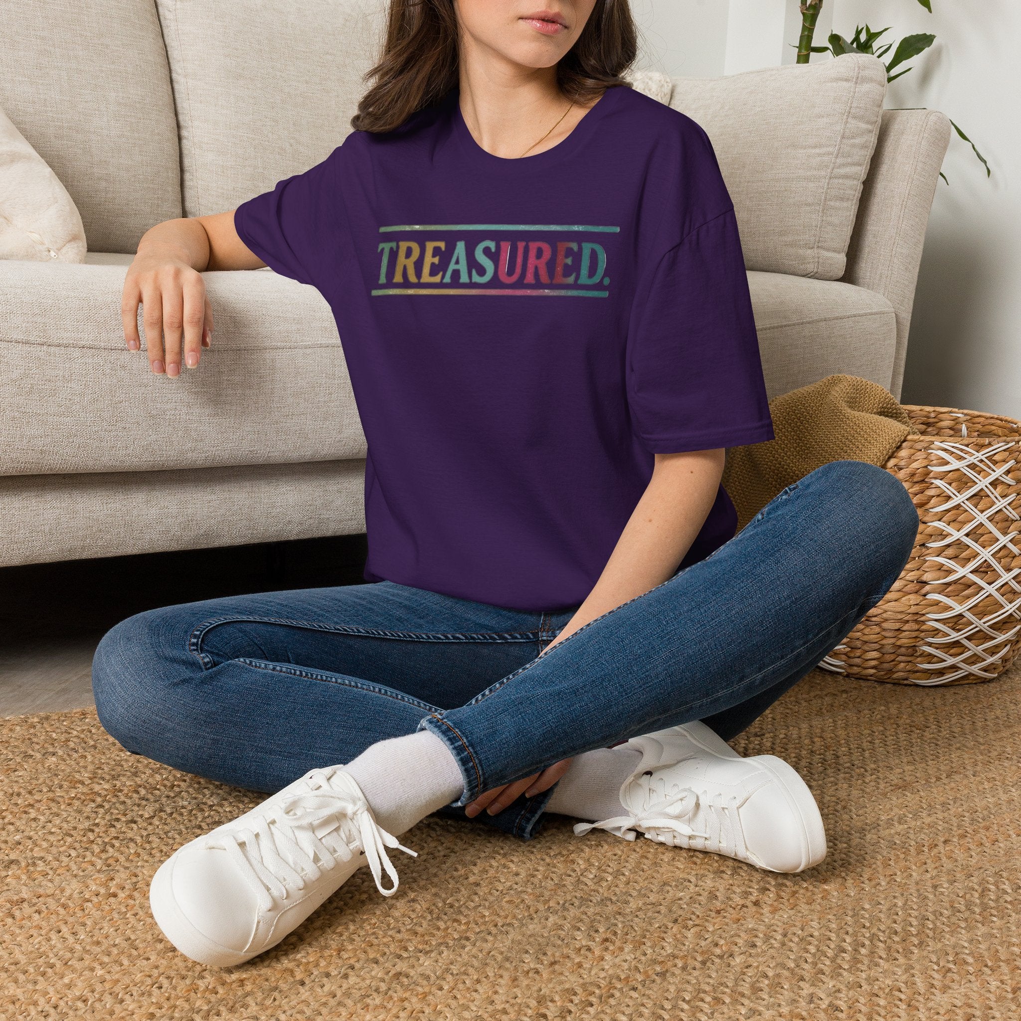 T-Shirt — 'Treasured' Colorful Retro Graphic Tee