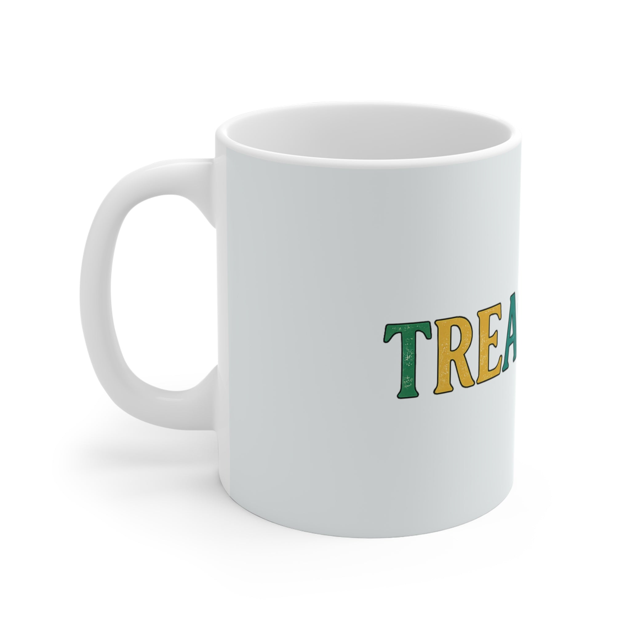 Treasured Days Colorful Typography Mug — 11oz