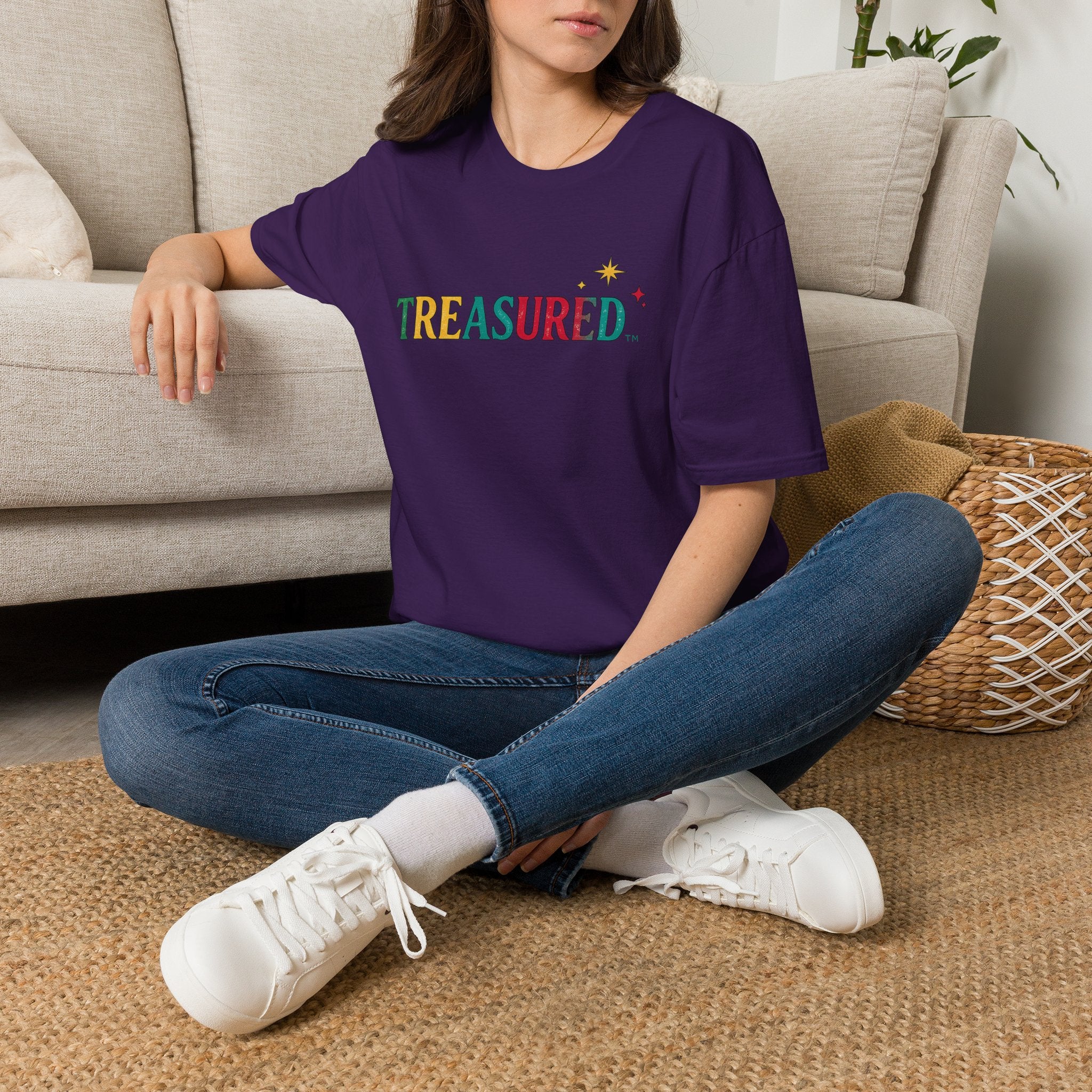 T-Shirt — 'Treasured' Colorful Retro Graphic Tee