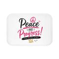 Peace and Progress Bath Mat — "Built on Faith, Fueled by Ambition" Inspirational Bathroom R (No image)ug