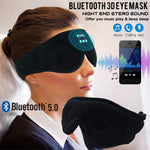 Wireless Bluetooth Stereo Music Eye Mask - Blackout Sleep Mask with Built-in Speakers for Side Sleepers Travel Relaxation thumbnail 1