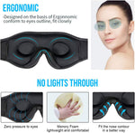 Wireless Bluetooth Stereo Music Eye Mask - Blackout Sleep Mask with Built-in Speakers for Side Sleepers Travel Relaxation thumbnail 8