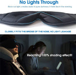 Wireless Bluetooth Stereo Music Eye Mask - Blackout Sleep Mask with Built-in Speakers for Side Sleepers Travel Relaxation thumbnail 9