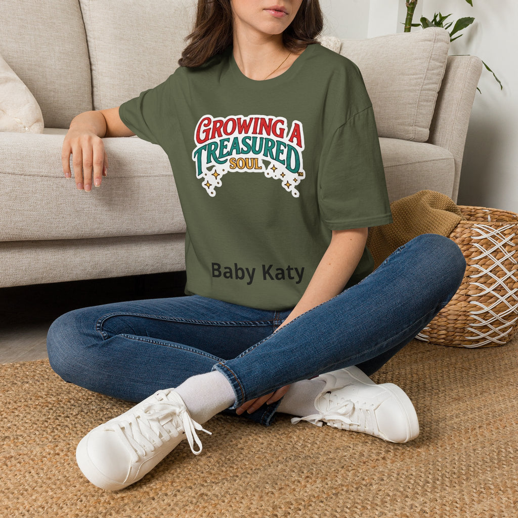 Growing a Treasured Soul T-Shirt — Personalized Baby Name