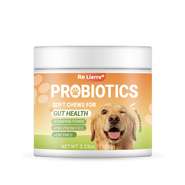 Dog Probiotic Soft Chews with Pumpkin & Digestive Enzymes