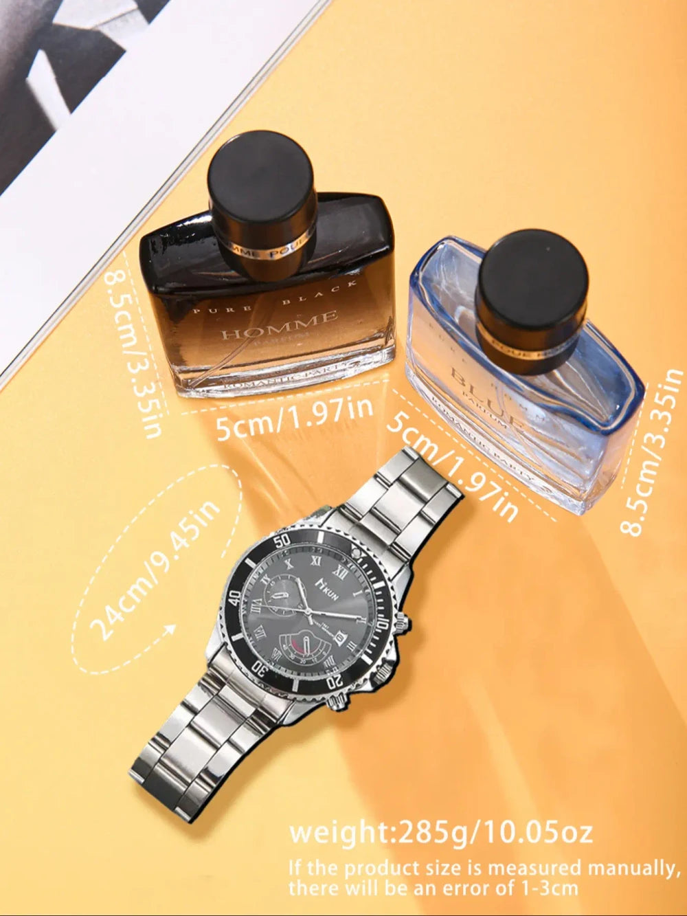 Quartz Watch and Fragrance Gift Set