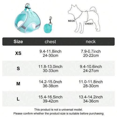 Adjustable No Pull Dog Harness Set