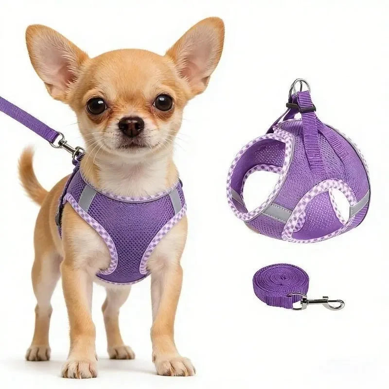 Adjustable No Pull Dog Harness Set