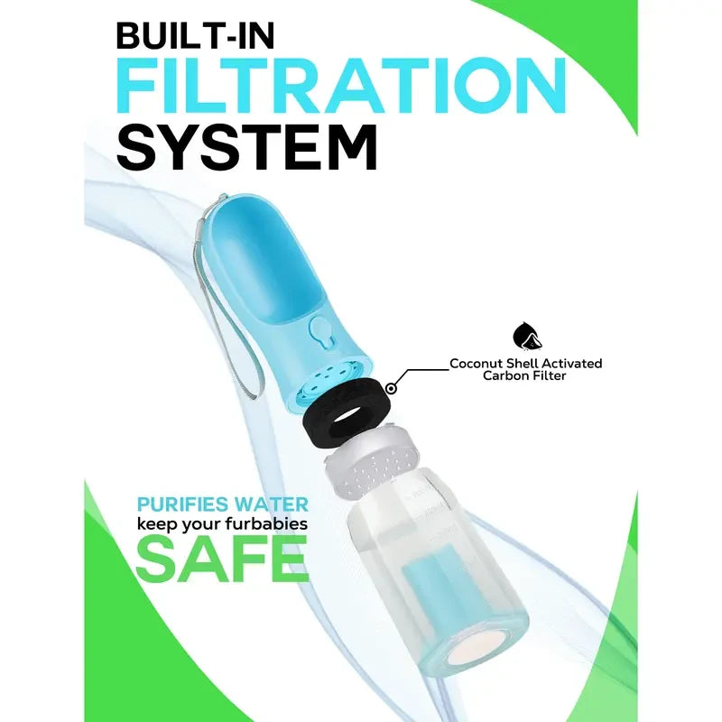 3-in-1 Portable Pet Water Bottle