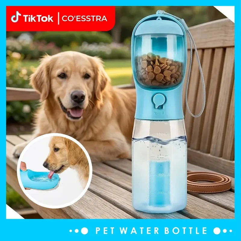 3-in-1 Portable Pet Water Bottle