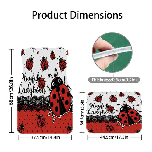 Beetle Print Car Floor Mats