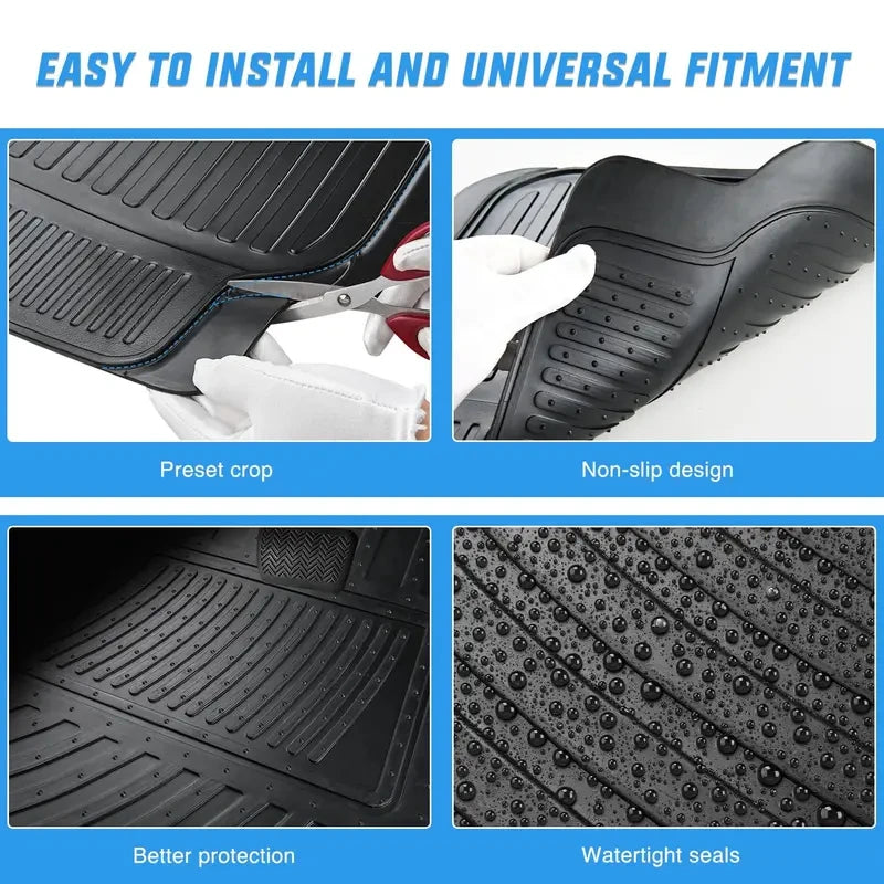Universal Rubber Cargo Mat Set