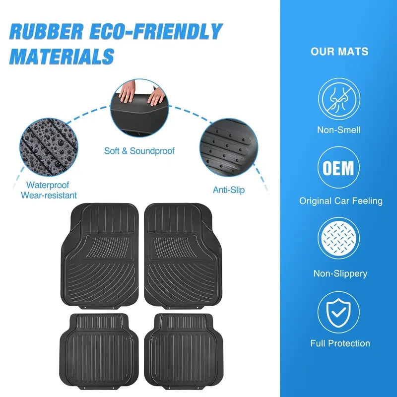 Universal Rubber Cargo Mat Set