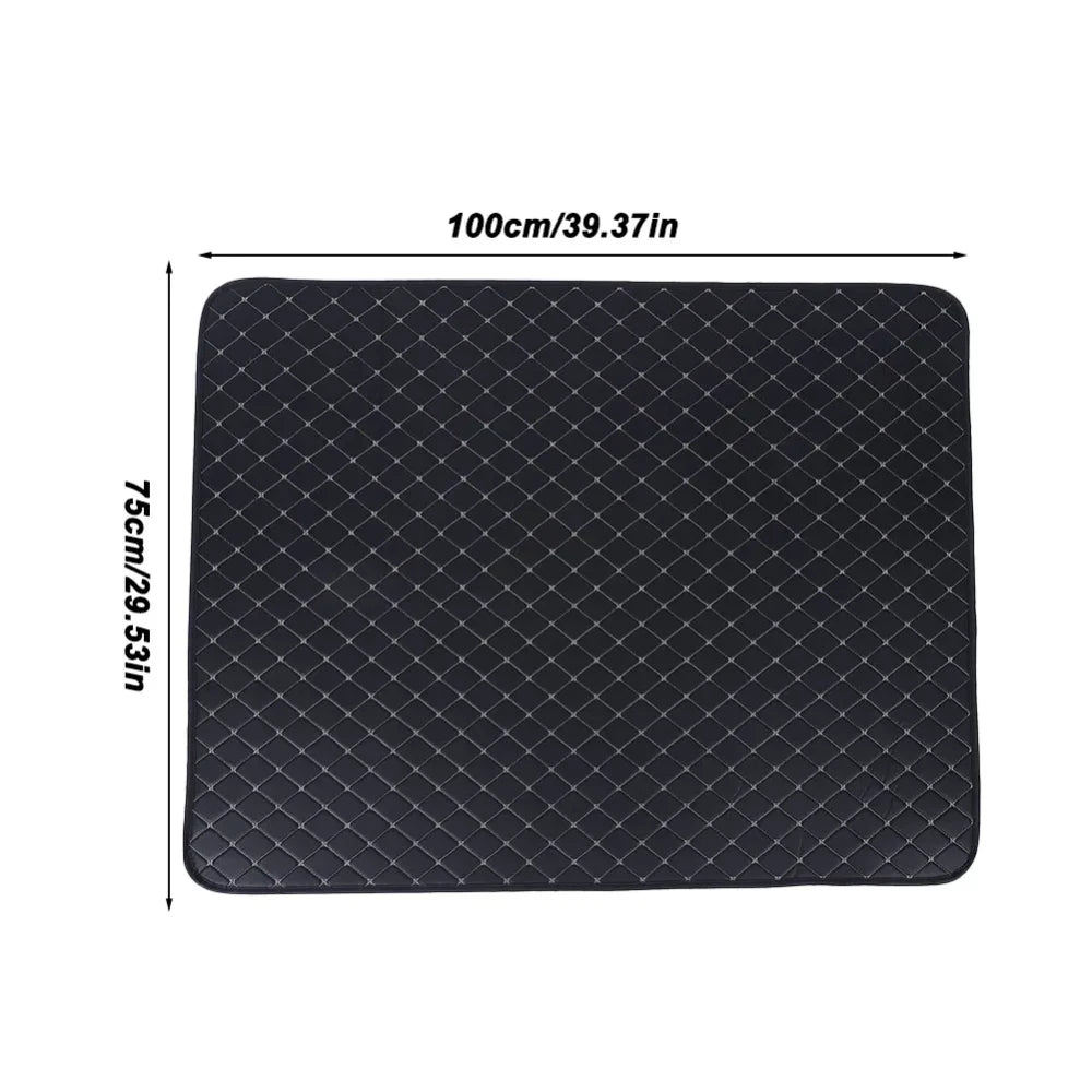 Universal Embroidered Leather Trunk Liner