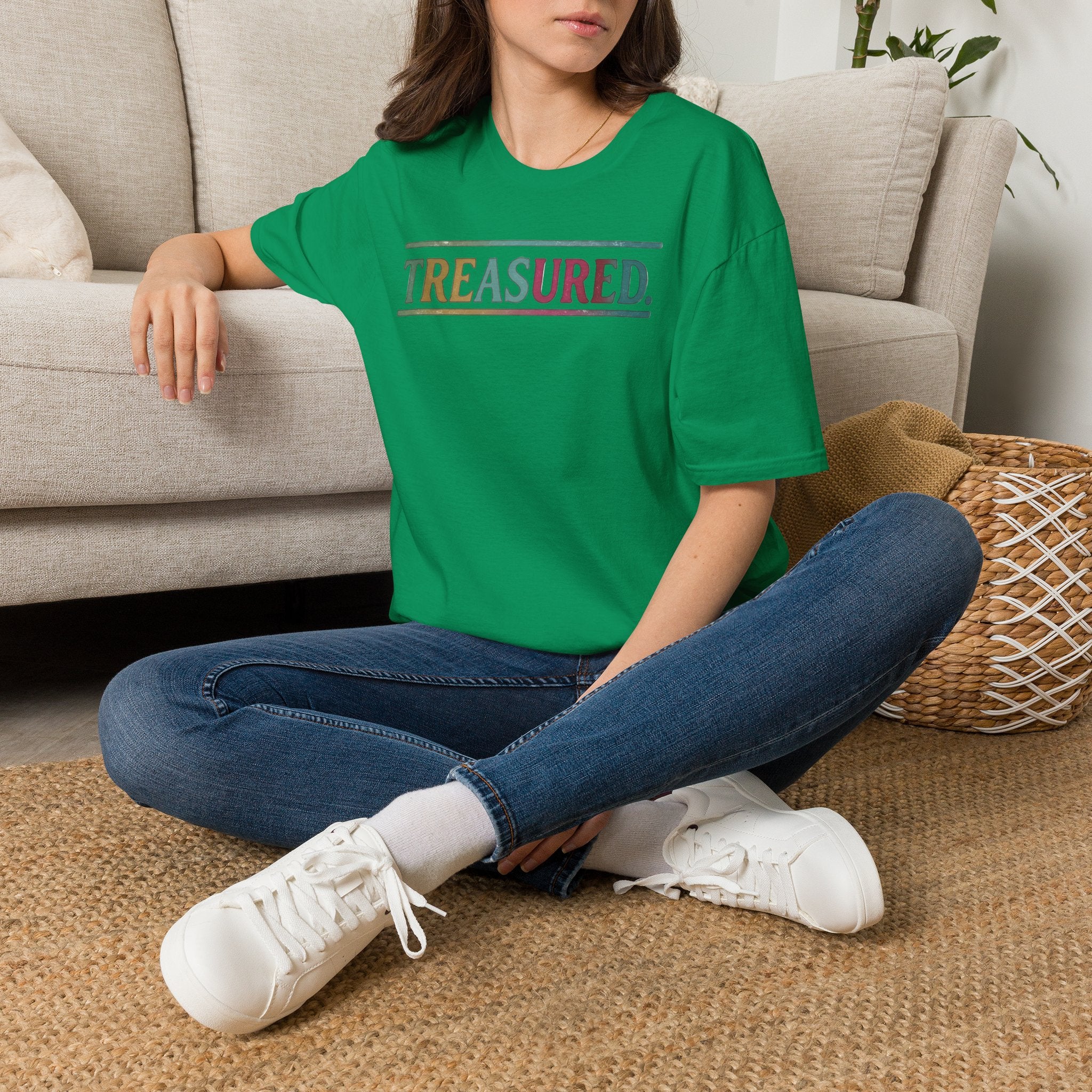 T-Shirt — 'Treasured' Colorful Retro Graphic Tee